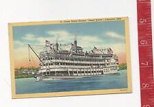 Vintage Coney Island Steamer Island Queen Cincinnati OH post card picture