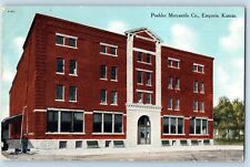 Emporia Kansas Postcard Poehler Mercantile Co Building Exterior View 1912 Posted picture