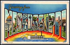 Postcard Greetings From Mississippi Posted  MS P55 picture