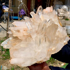 23.5LB  A+++Large Himalayan high-grade quartz clusters / mineralsls healing picture