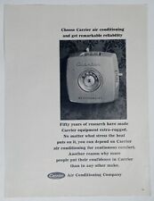 c.1960s CARRIER Air Conditioning Thermostat Bland Plain B&W Vintage Print Ad picture
