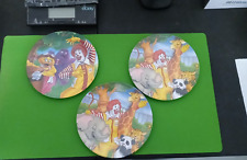 Set of 3 Vintage 1991 and 1996 McDonalds Melamine Dinnerware Collectors Plates picture