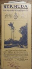 1912 Bermuda Travel Brochure Royal Mail Steam Packet Co picture