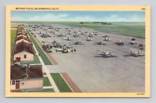 Military Comic WW2 Mather Field Sacramento 1942 Linen  Postcard 4B picture