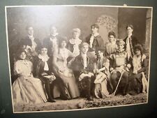 17th Century Costumes, Theater, Stage Play, Actors - Lrg Orig. Cabinet Photo picture