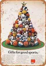 Metal Sign - 1976 AMF Voit Sports Balls Christmas Tree -- Vintage Look picture