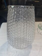 VTG Glass Hobnail Vase Clear picture