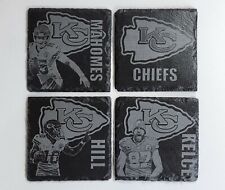 KC Chiefs Slate Coasters-4 pack picture