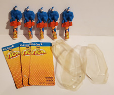 THE TICK KID CARE LIP BALM 1995 LOOSE UNUSED LOT/5 FIGURE ON TOP & OPEN CARDS picture