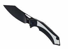 Bestech Kasta Folding Knife Black/White G10 Handle 154CM Plain Black Blade BG45D picture
