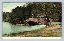 Kansas City MO-Missouri, Rustic Bridge, Mount Washington Vintage c1909 Postcard picture