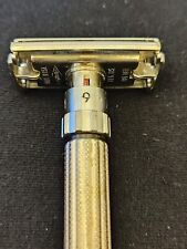 VTG Gillette FATBOY 1959 E4 Twist To Open Adjustable Double Edge Safety Razor picture