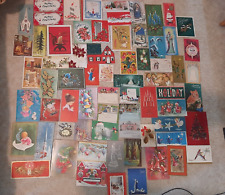 Lot of 384 vintage Christmas cards mcm picture
