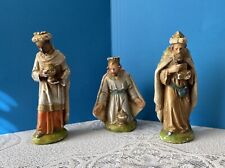 Vintage Chalkware Nativity 3 Wise Men Magi NEED TLC picture