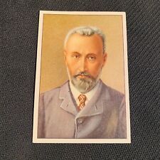 1938 Gutermann Trade Card #34 Pierre Curie Nobel Prize Marie Davy Medal Law 1859 picture