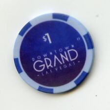 1.00 Chip from the Downtown Grand Casino Las Vegas Nevada Raised Mark picture