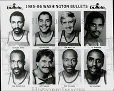 1985 Press Photo Washington Bullets basketball head shots - srs01032 picture