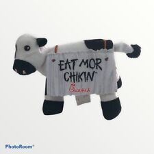 Chick-fil-a Cow Plush Measures 5” Multi Colors “EAT MOR CHIKIN” Very Clean picture