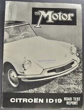 1960 Citroen ID19 Sedan Road Test Brochure Folder Nice Original 60 picture