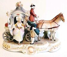 Antique Grafenthal Porcelain Horse & Carriage with Courting Couple-Germany 19436 picture