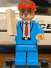 BRAND NEW President Donald Trump Lego Minifigure With MAGA Hat picture