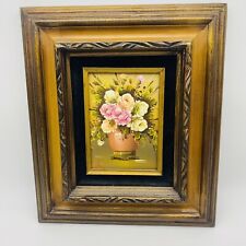 Vintage Hand Painted Floral Wall Frame  picture