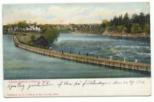 Lowell MA Canal Walk c1906 Postcard Massachusetts picture