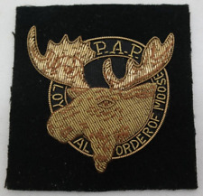 Vintage PAP Loyal Order Of Moose Logo Bullion Patch   AL picture