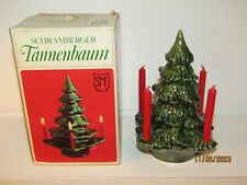 SCHRAMBERGER Majolika-Fabric TANNENBAUM Christmas Tree Candle Holder GERMANY picture