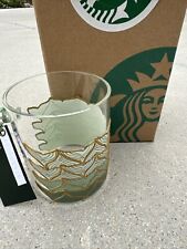 Starbucks Mug 50th ANNIVERSARY Sirens Tail Mermaid LIMITED EDITION Glass  12oz  picture