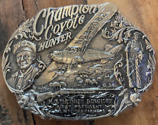 VTG Men’s Belt Buckle Champion Coyote Hunter Airplane Limited Edition Of 750 picture