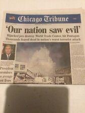September 12, 2001 Chicago Tribune Complete Newspaper picture