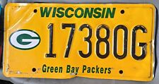 🟢🟡 VERY RARE WISCONSIN SPECIALTY LICENSE PLATE GREEN BAY PACKERS 🟢🟡 EXPIRED picture