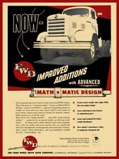 1954 FWD, Four Wheel Drive Trucks, MATHMATIC NEW METAL SIGN: 9x12