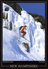 Postcard NH Tuckerman Ravine Mount Washington Skier Alpine 1996 New England Snow picture