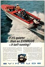PRINT AD 1961 Evinrude Starflite III Quiet Jetstream Drive Boat 6.5 x 10 Vintage picture