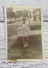 VTG PHOTO Pretty Blonde Woman Holding Homemade 1968 McCarthy For President Sign picture