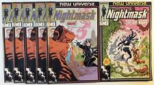 1986 Nightmask Lot of 6 #2 x5,3 Marvel Comics 1st Print Comic Books picture