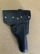 Vintage military Walther P38/P1 W. German Black Leather Holster Post War picture