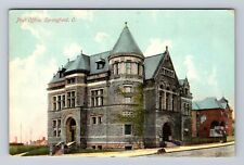 Springfield OH-Ohio, United States Post Office, Antique Vintage Postcard picture