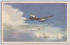 Postcard American Airlines In Flight Route Of The Flag Ships Vintage 1946 picture