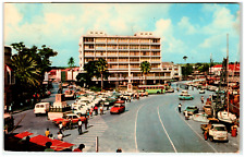 Postcard Chrome Street View Bridgetown, Barbados picture