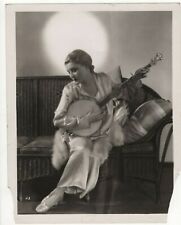 Jeanette Loff STYLISH POSE JAZZ AGE HOLLYWOOD 20s SATIN GOWN PORTRAIT PHOTO 448 picture