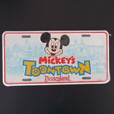 Disneyland Mickey's Toontown Metal Vanity License Plate Mickey Mouse SEALED picture
