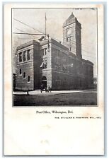 c1905 Exterior Post Office Building Wilmington Delaware Vintage Antique Postcard picture