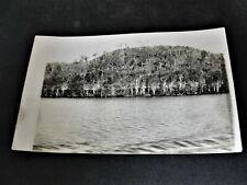 View of Trees by the River - Real Photo Postcard -Stamp Box- AZO (1904-1918).    picture