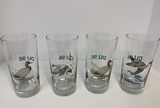 VTG Ned Smith Duck Tumblers with DU 96 (Ducks Unlimited) on Backside Of Glass picture