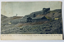 Interior Stamp Mill and Cyanide Plant Blair Nevada Vintage Postcard PM 1913 picture