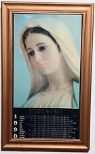  Large Mother Mary 1990 MEDUGORJE Catholic Calender Rare 21x13