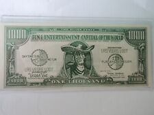 1954 Las Vegas Loot 1000 Dollar Bill. The Thunderbird Casino. picture